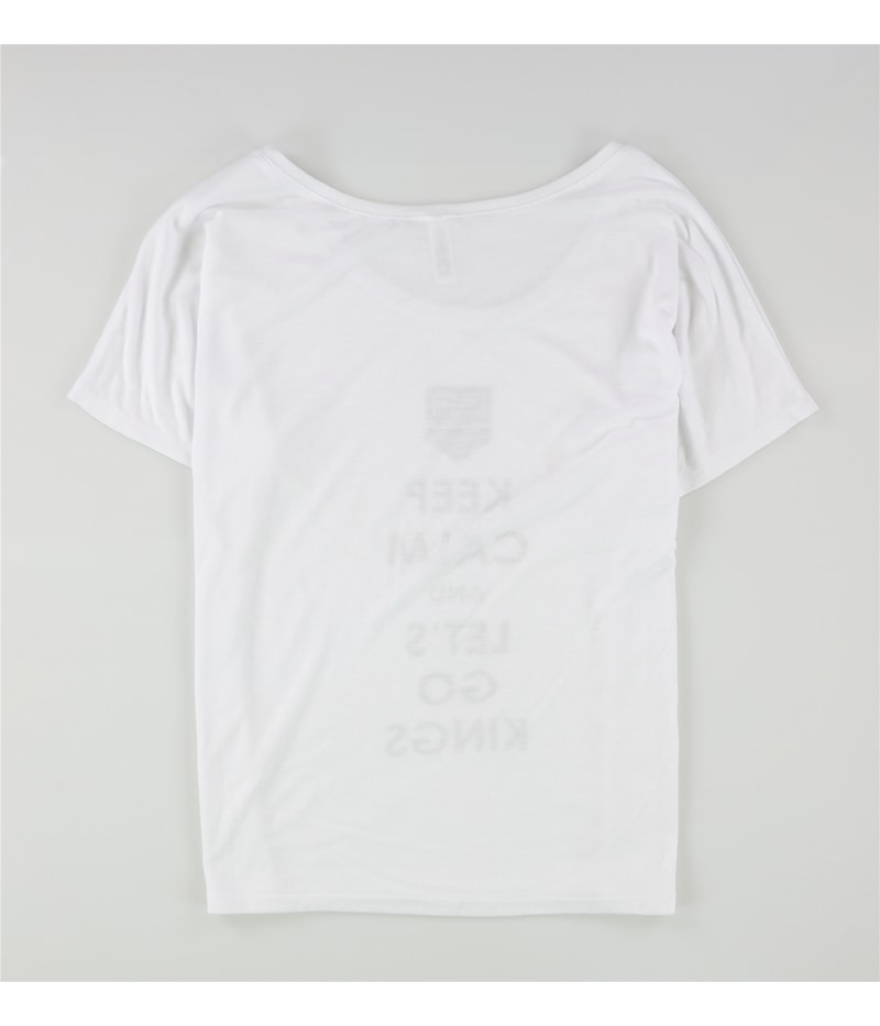 Rinky Womens Keep Calm And Let’s Go Kings Graphic T-Shirt, view 2