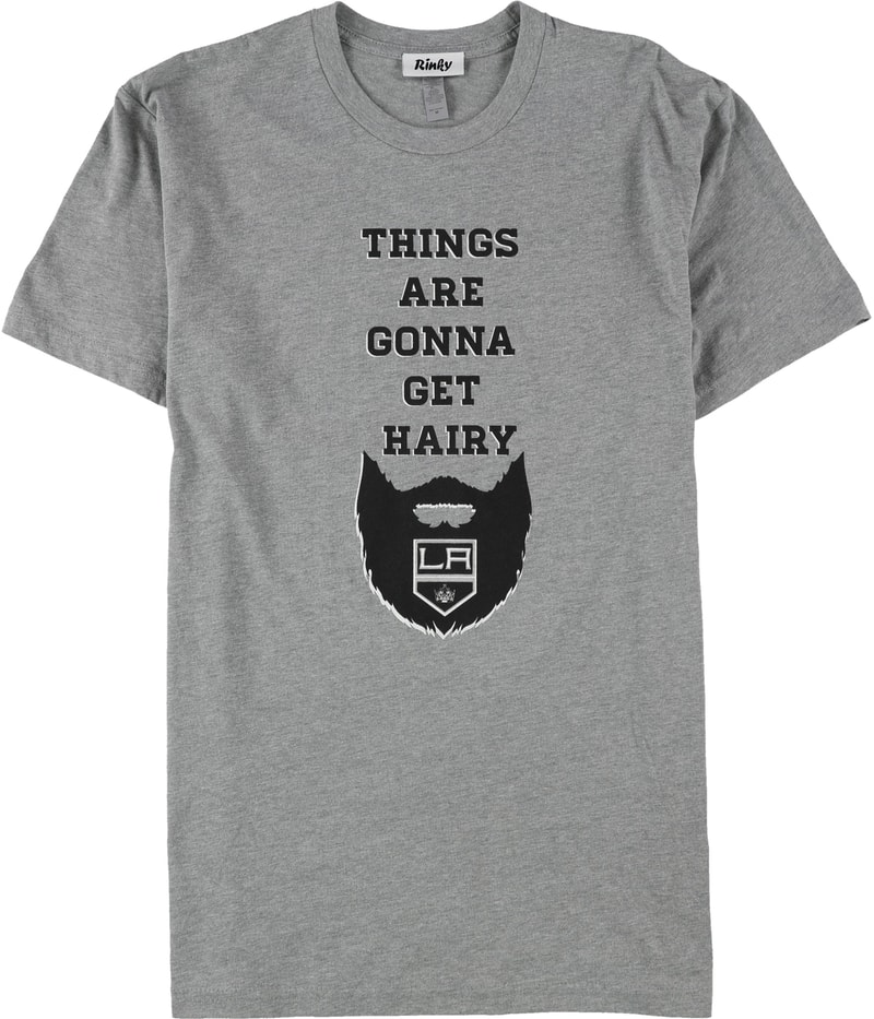 Rinky Mens Things Are Gonna Get Hairy LA Kings Graphic T-Shirt