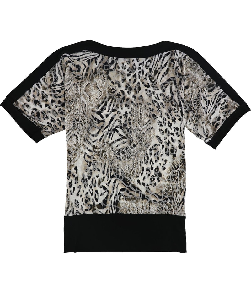 JM Collection Womens Embellished Neckline Shell Blouse