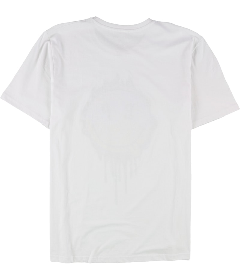 Elevenparis Mens Flaming Smiley Graphic T-Shirt