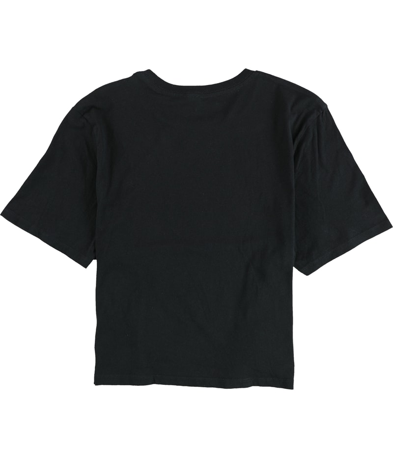 Reef Womens Cropped Script Logo Graphic T-Shirt