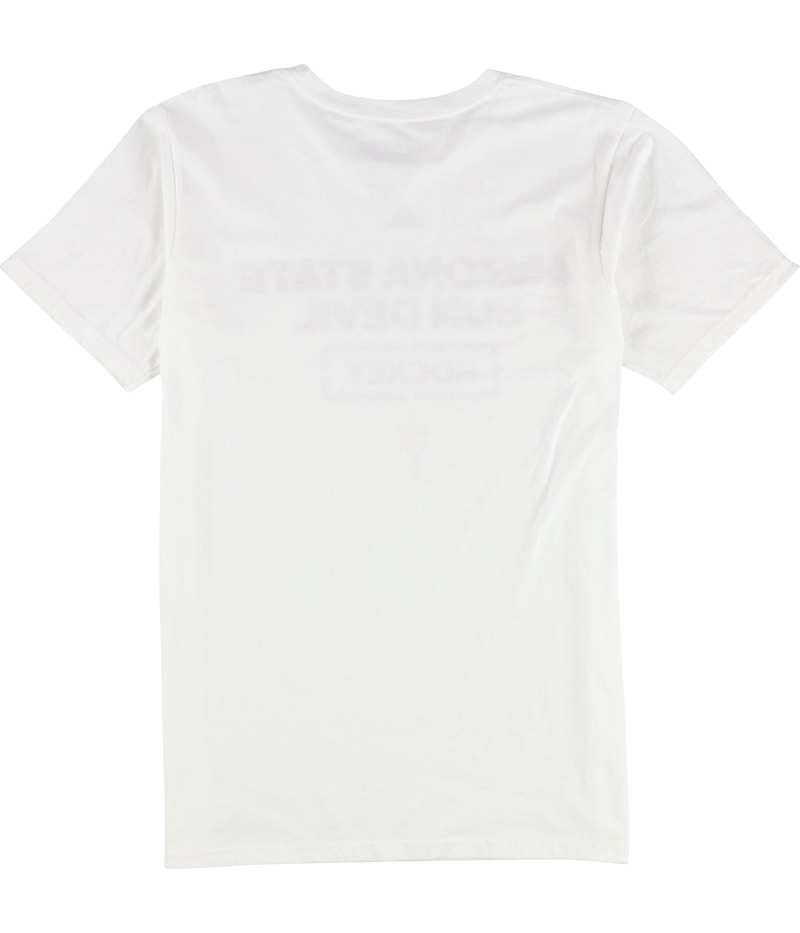 Adidas Mens Arizona State Sun Devils Hockey Graphic T-Shirt in White, image 2 of 2