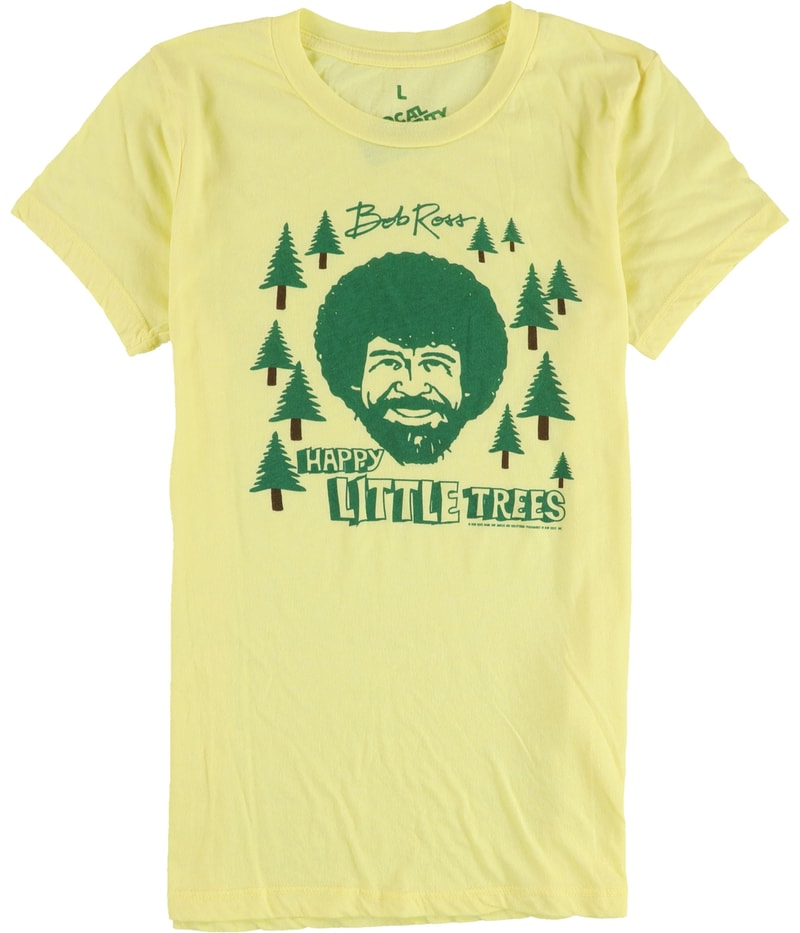 Local Celebrity Womens Happy Little Trees Graphic T-Shirt