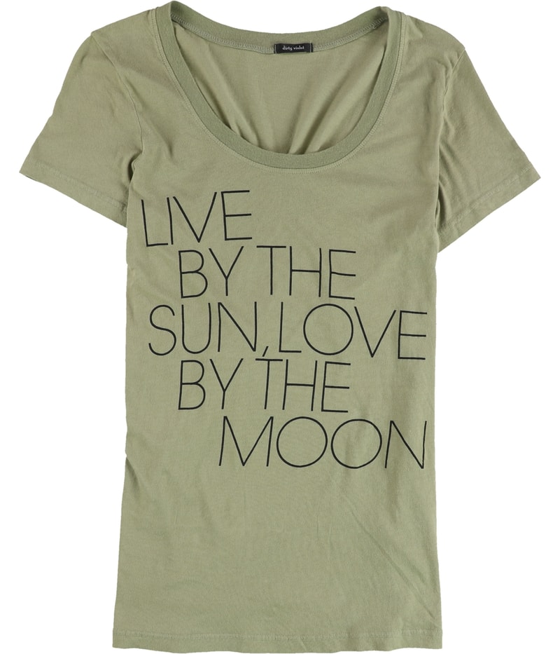 dirty violet Womens Live By The Sun Graphic T-Shirt