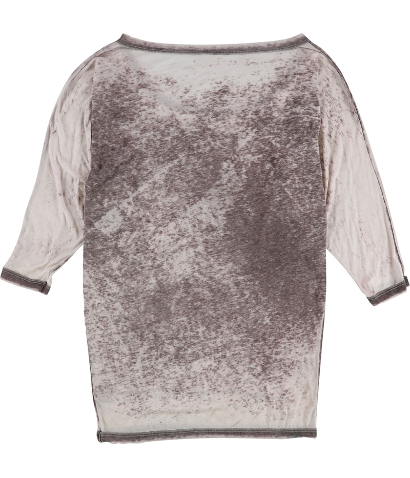 Gorilla Buffet Womens Two Tone Batwing Sleeve Basic T-Shirt
