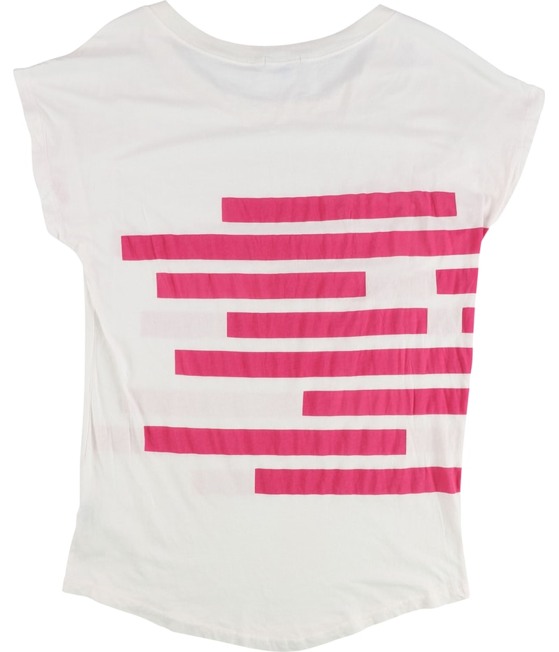 BDG Womens Pink Stripped Basic T-Shirt