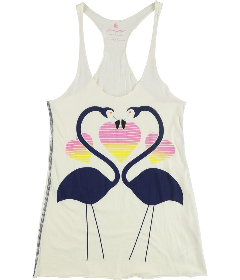 Heritage 1981 Womens Flamingo Graphic T-Shirt