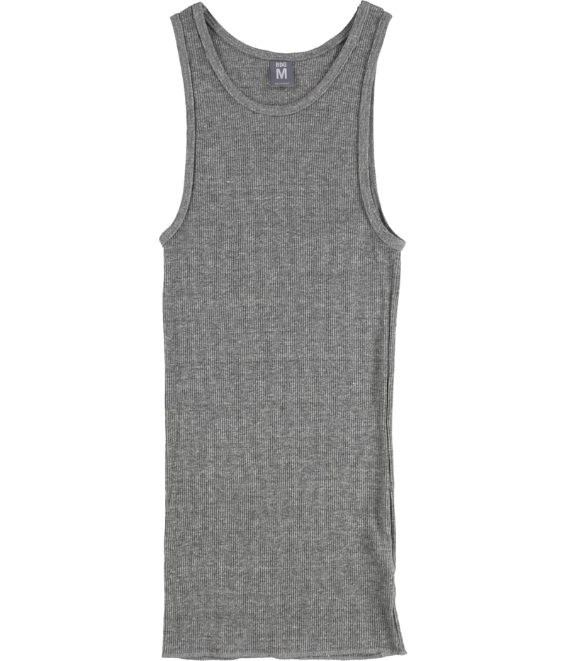 BDG Womens Heathered Ribbed Tank Top