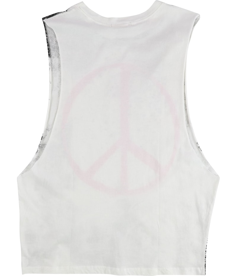 TRULY MADLY DEEPLY Womens Peace Graphic T-Shirt