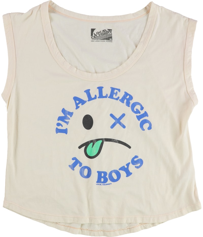 Local Celebrity Womens I’m Allergic To Boys Graphic T-Shirt
