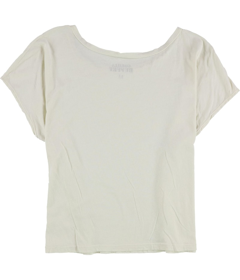 Gorilla Buffet Womens Solid Basic T-Shirt in Ivory, image 2 of 2