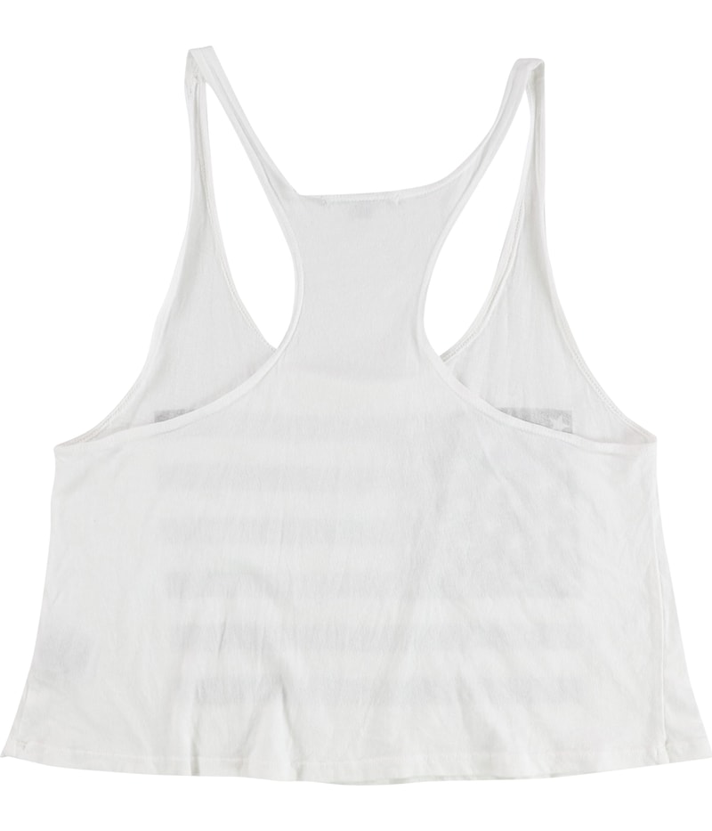 TRULY MADLY DEEPLY Womens American Flag Racerback Tank Top