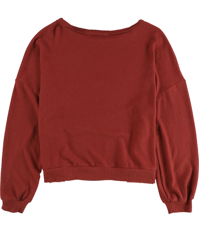 Project Social T Womens Cozy Ribbed Accent Pullover Sweater, view 2