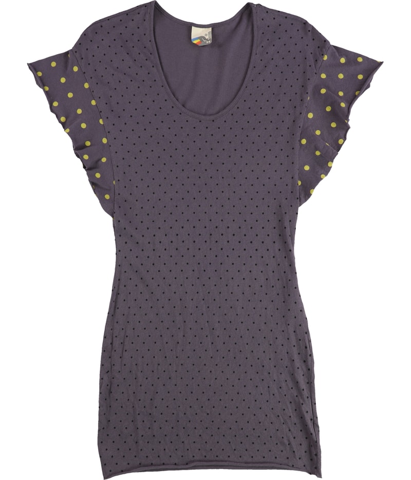 Rebel Yell Womens Polka Dot Basic T-Shirt