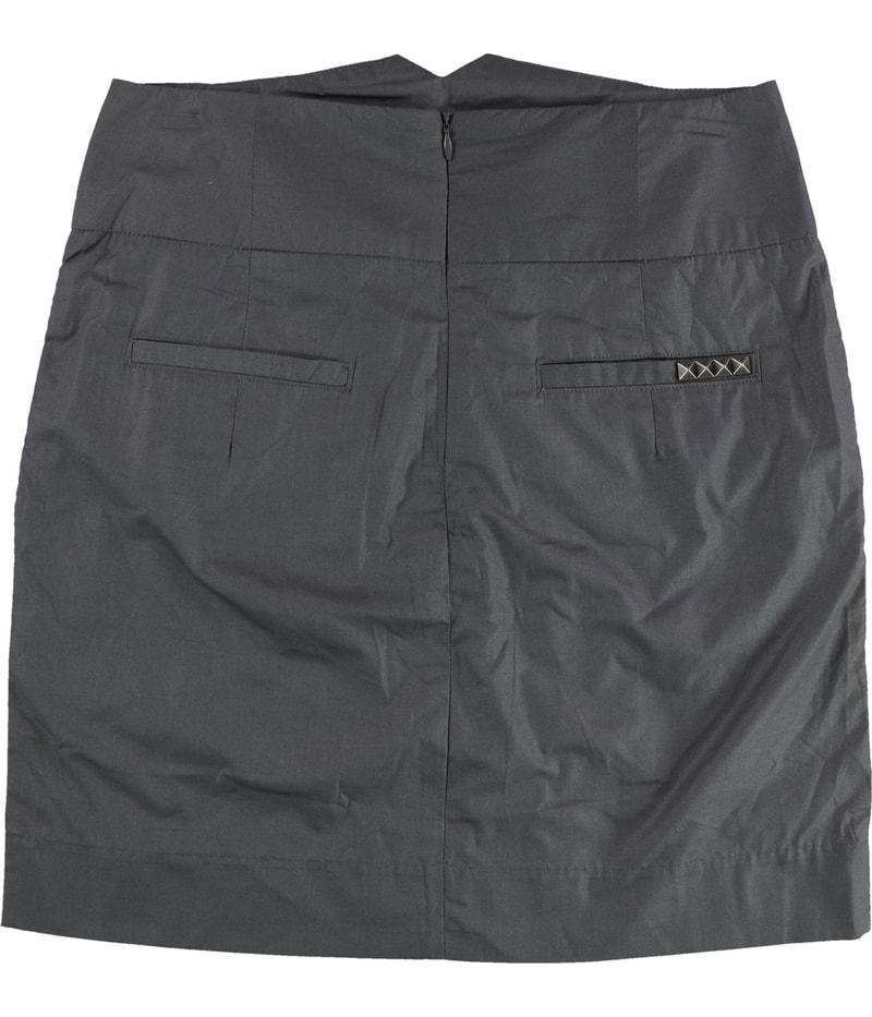 Obey Womens Button and Pleats Pencil Skirt
