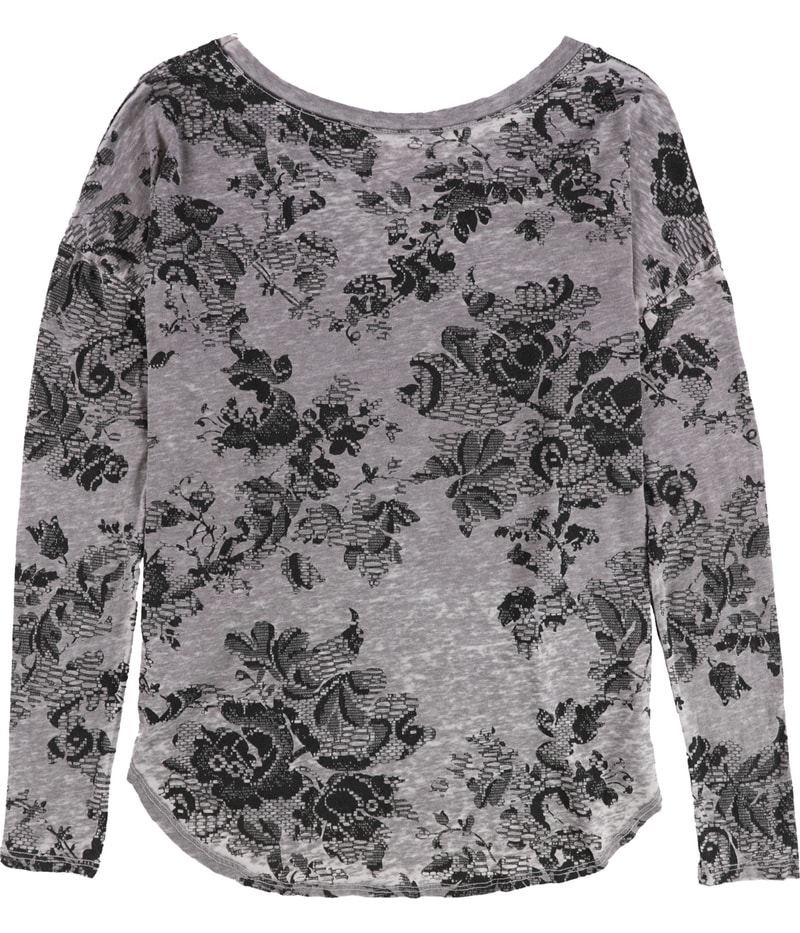 Chaser Collection Womens Flowers Graphic T-Shirt