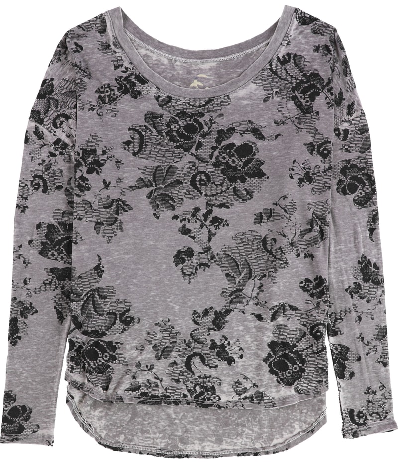 Chaser Collection Womens Flowers Graphic T-Shirt