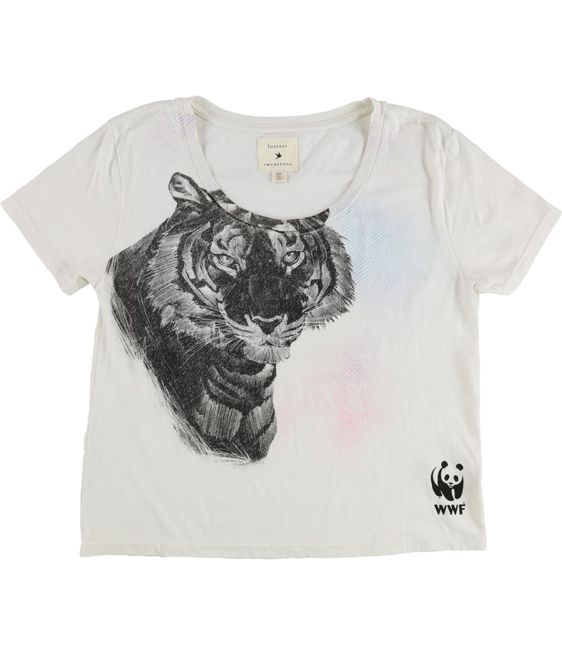 Forever 21 Womens Tiger Graphic T-Shirt