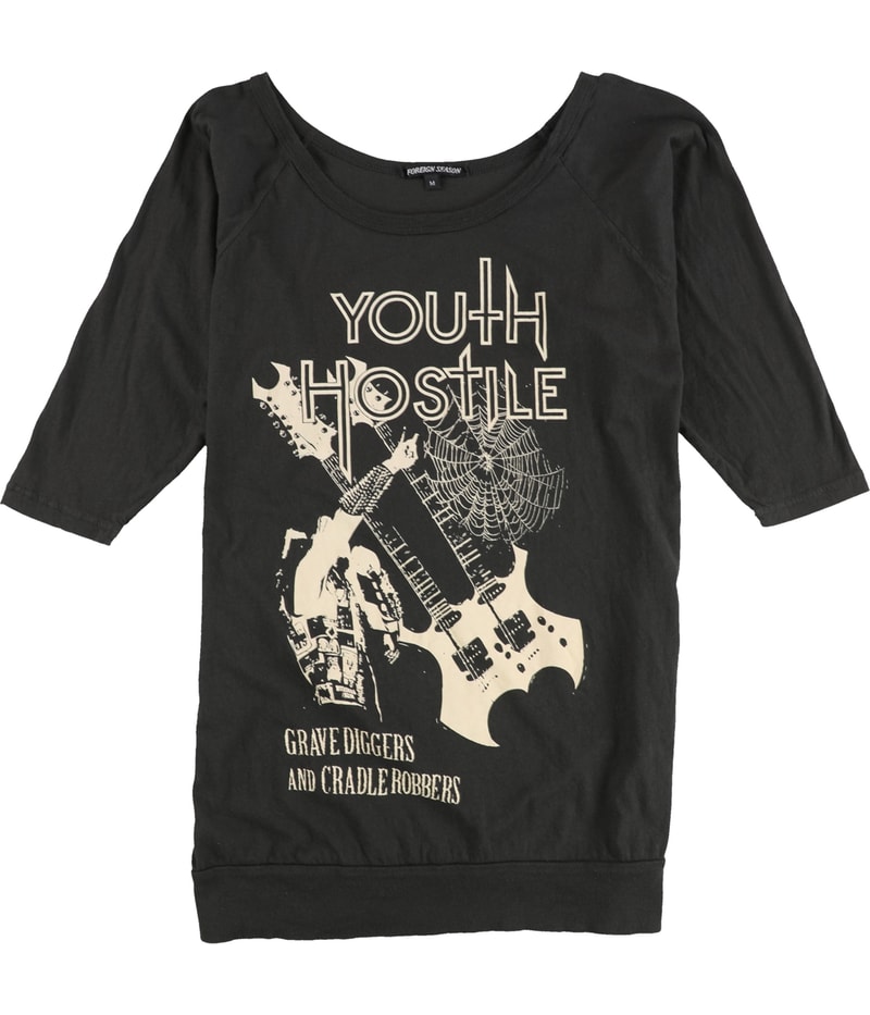 Foreign Season Womens Youth Hostile Graphic T-Shirt