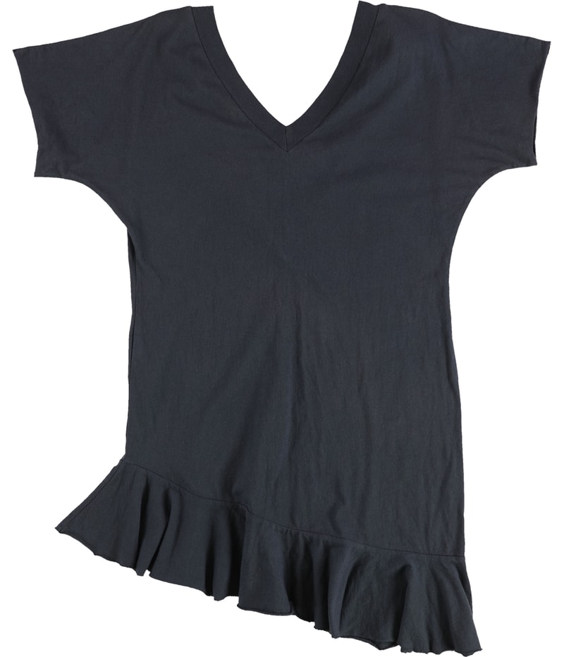 Evil Genius Womens Asymmetrical Tunic Embellished T-Shirt