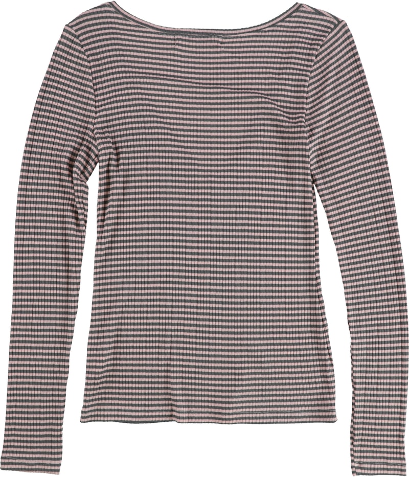Project Social T Womens Striped Long Sleeve Graphic T-Shirt, view 2