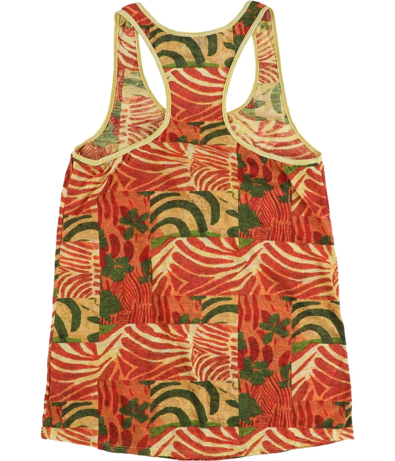 BDG Womens Patchwork Jungle Print Racerback Tank Top