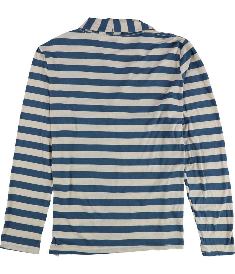 BDG Womens Striped V-Neck Cowl Pullover Sweater