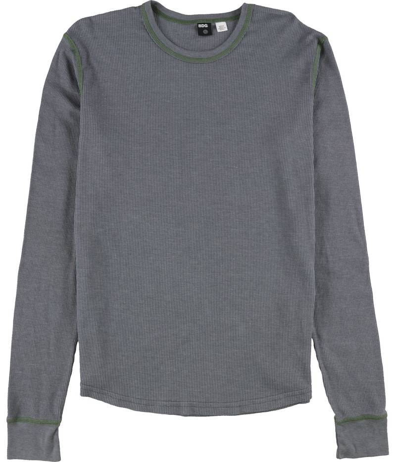 BDG Mens Waffle Contrast Stitch Basic T-Shirt