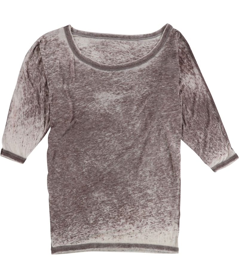 Tags Weekly Womens Burnout Batwing Sleeve Basic T-Shirt