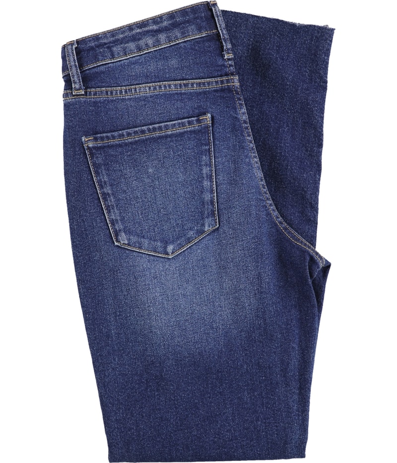 Articles of Society Womens Distressed Straight Leg Relaxed Jeans