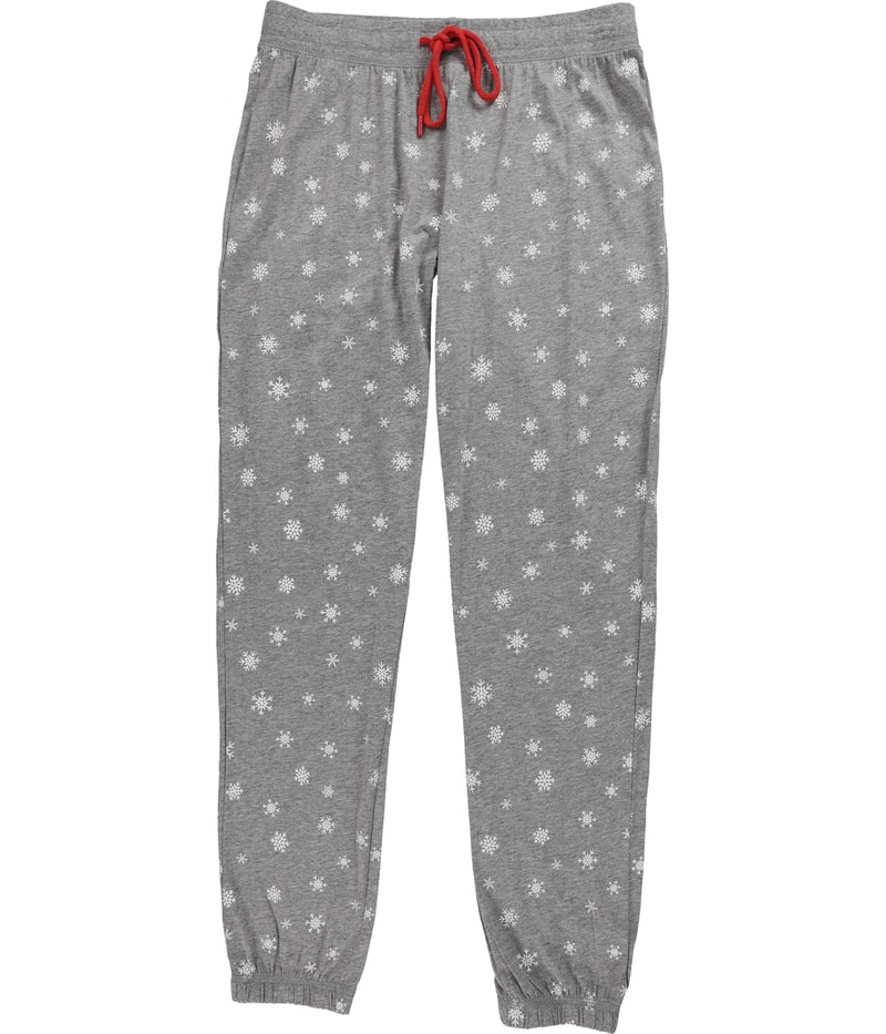 Cozy Zoe Womens Snowflakes Pajama Jogger Pants