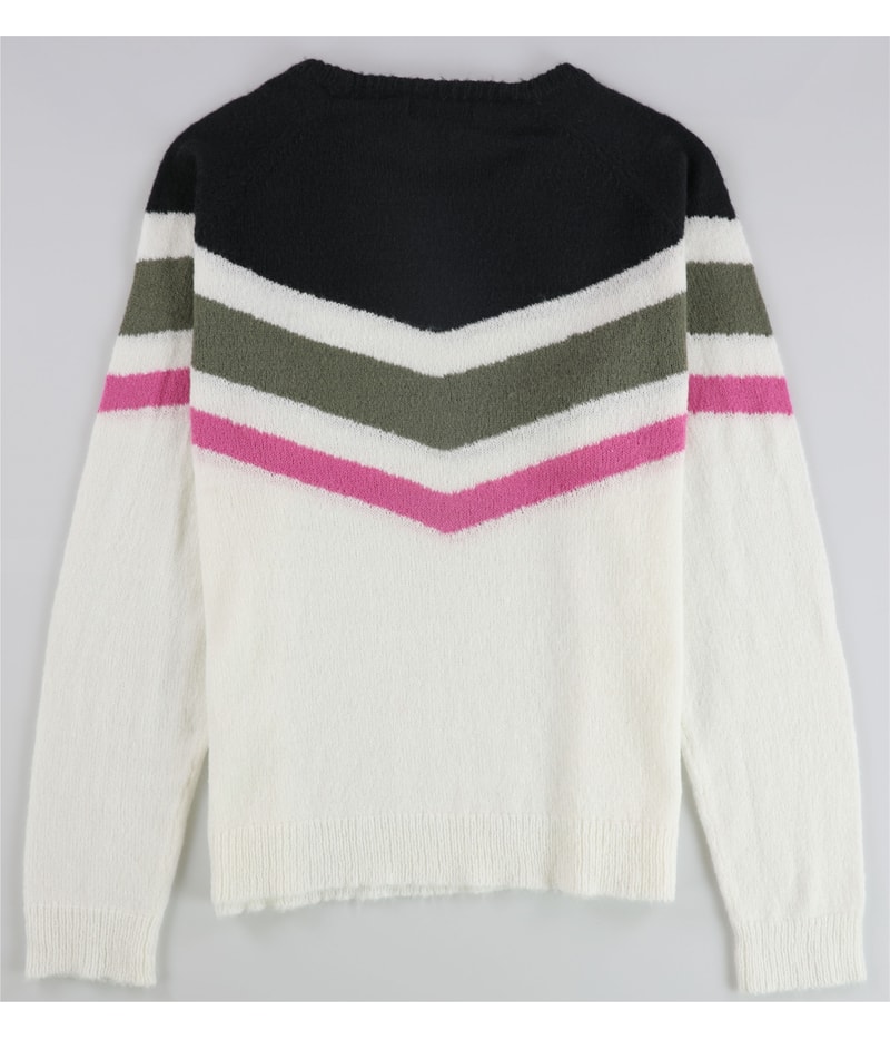 P.J. Salvage Womens Chevron Stripe Pajama Sweater