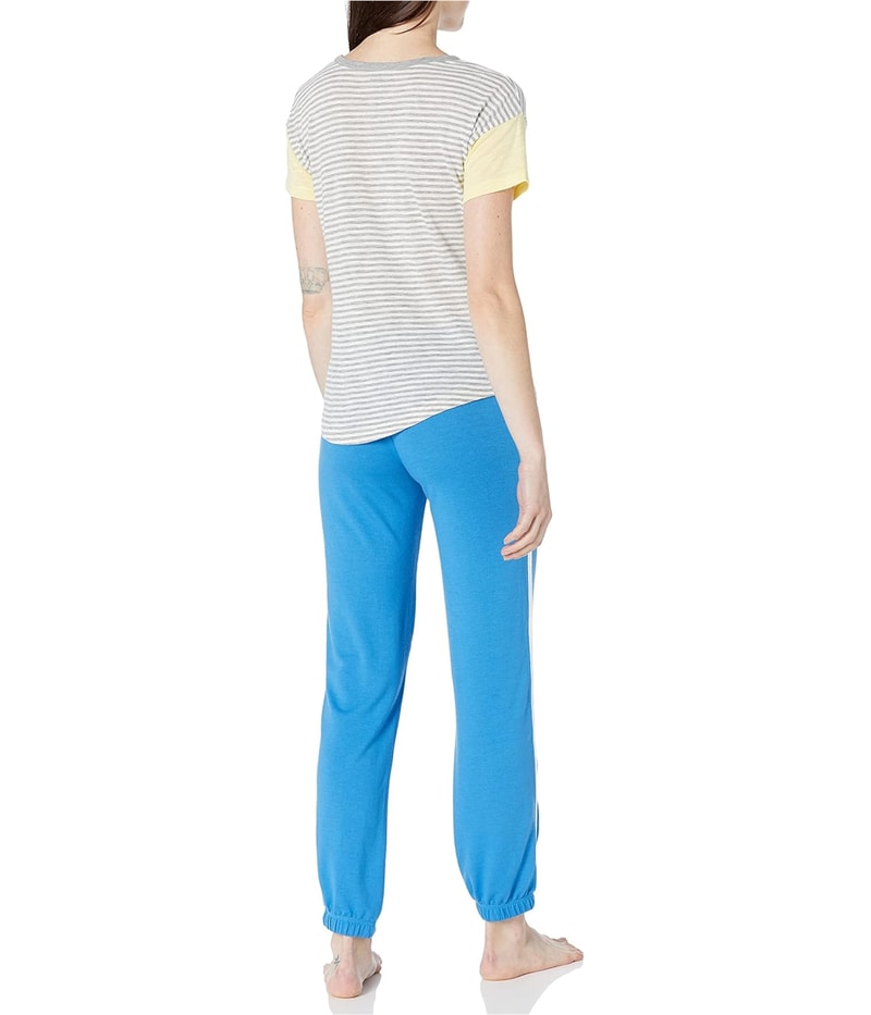 Cozy Zoe Womens Side Piping Pajama Jogger Pants, view 2