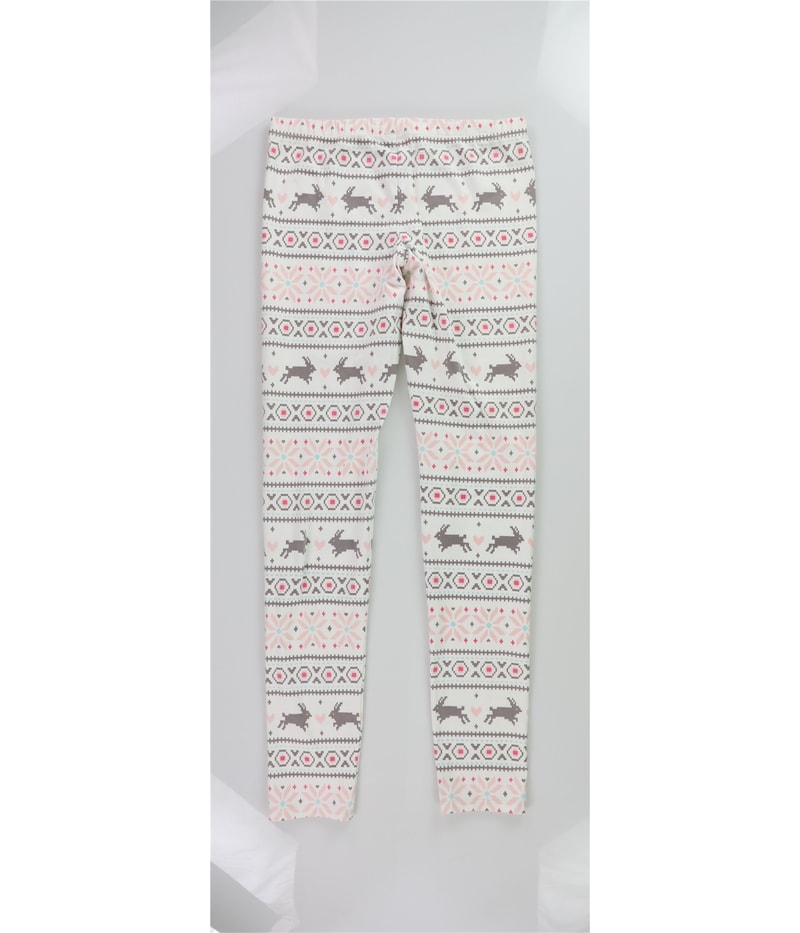Cozy Zoe Womens Fair Isle Pajama Jogger Pants, view 2