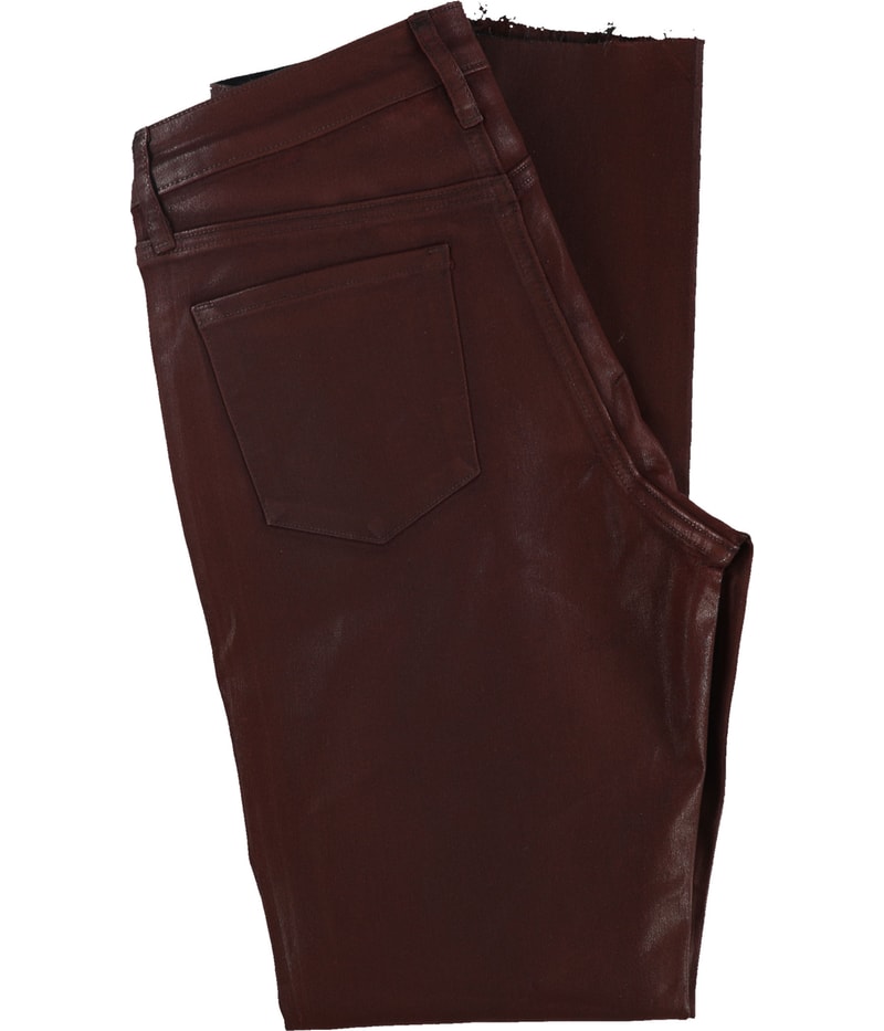 Articles of Society Womens Raw Hem Coated Tapered Skinny Jeans