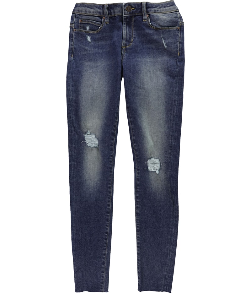 Articles of Society Womens Distressed Tapered Skinny Jeans