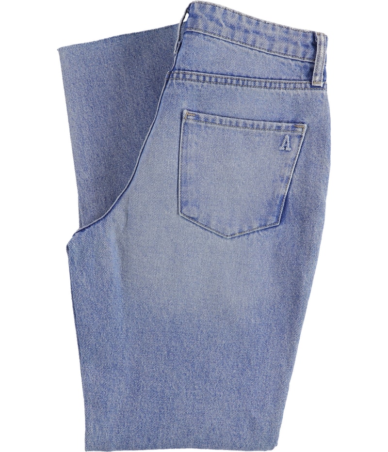 Articles of Society Womens Raw Hem Regular Straight Leg Jeans
