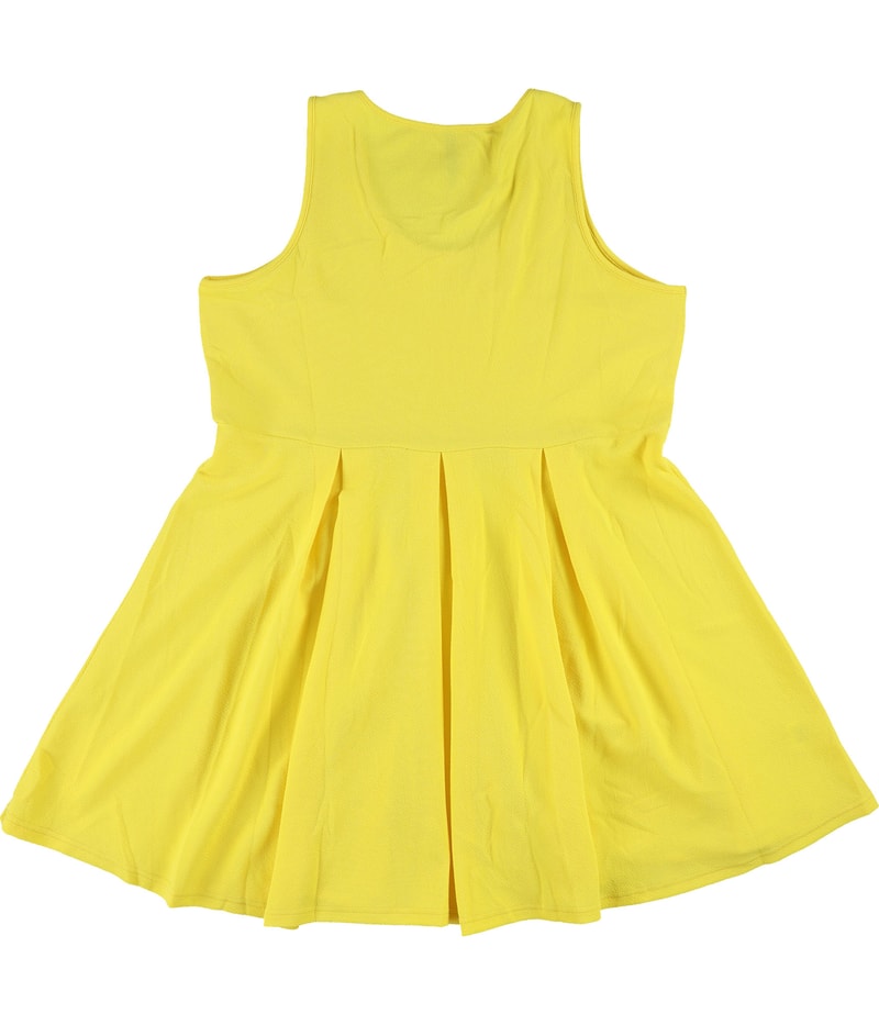 White Mark Womens Textured Fit & Flare Dress
