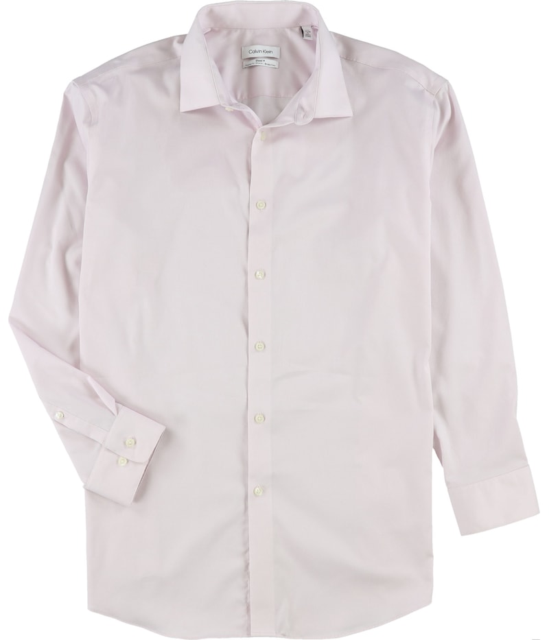 Calvin Klein Mens Steel + Stretch Button Down Dress Shirt