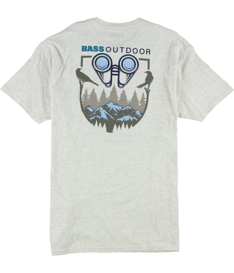 BASS OUTDOOR Mens Bird & Mountain Graphic T-Shirt