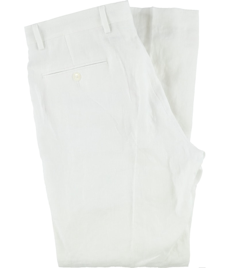 Tommy Hilfiger Mens Linen Straight Leg Slacks Dress Pants