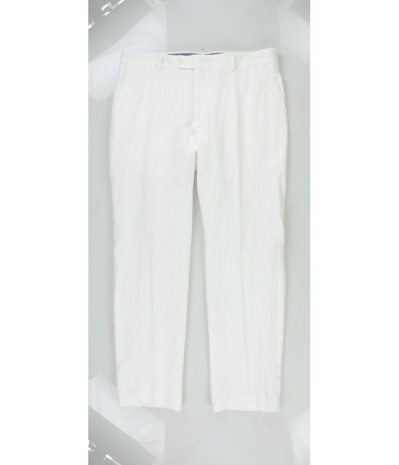 Tommy Hilfiger Mens Linen Straight Leg Slacks Dress Pants