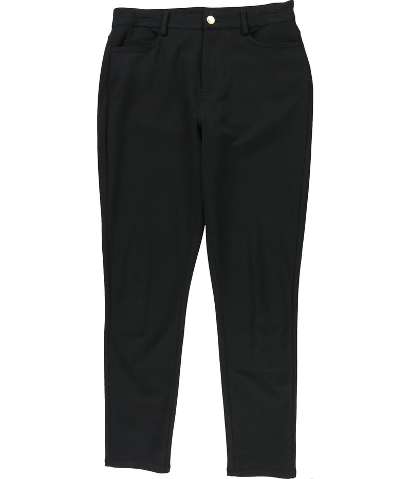 Michael Kors Womens Solid Straight Leg Casual Pants