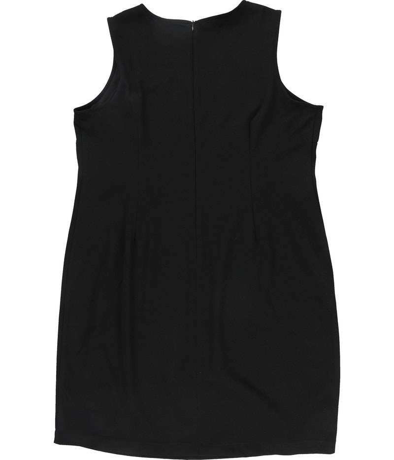 LONDON TIMES Womens Solid Midi Dress