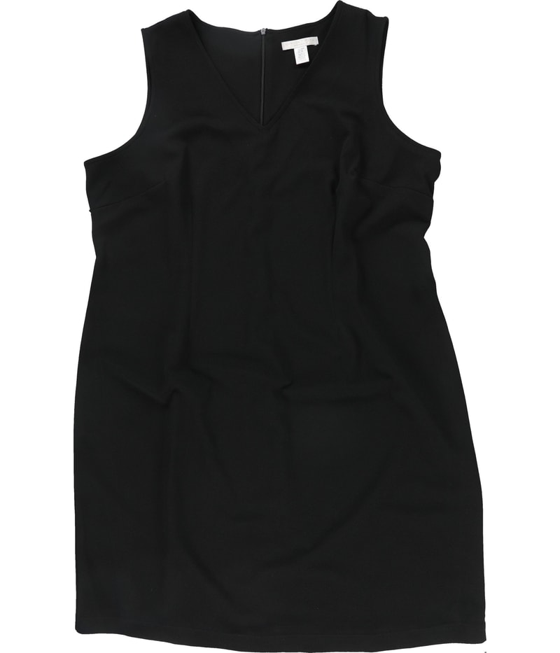 LONDON TIMES Womens Solid Midi Dress
