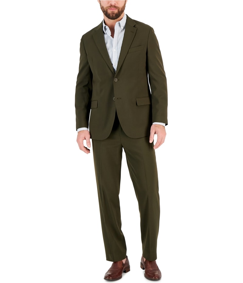 Nautica Mens Solid Straight Leg Dress Pants