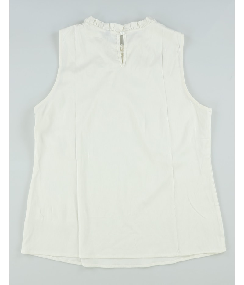 Tags Weekly Womens Ruffle Neck Knit Blouse