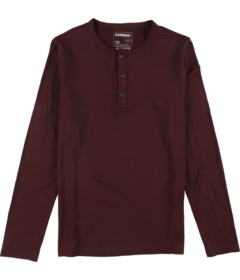 Express Mens Stretch Thermal Henley Shirt