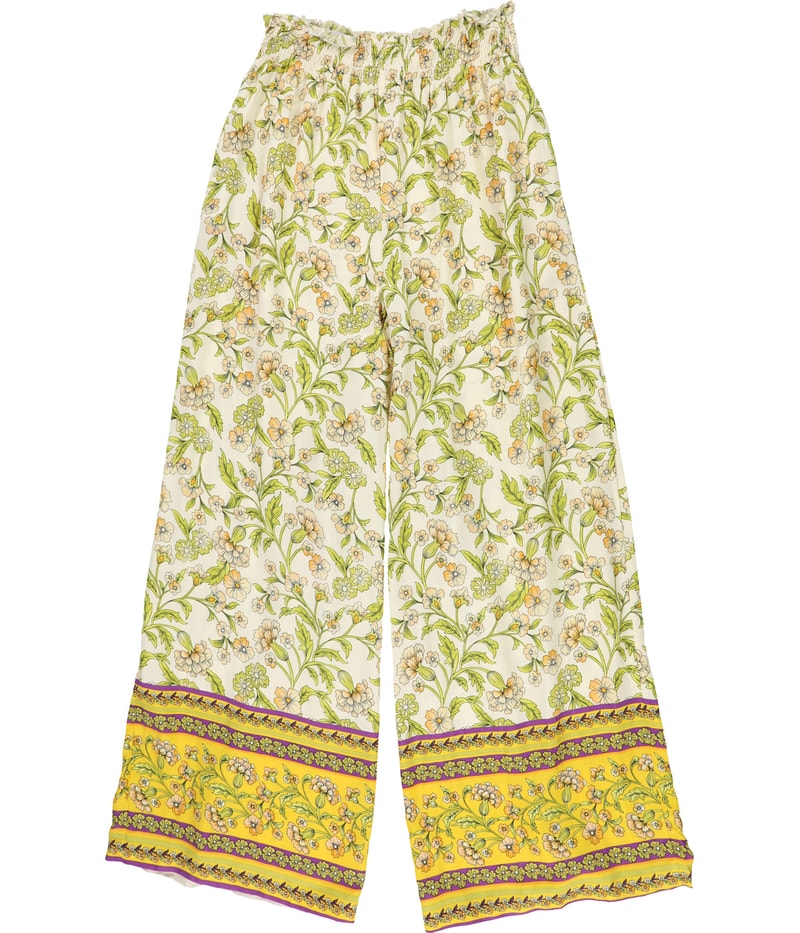 Tags Weekly Womens Floral Print Wide Leg Loose Lounge Casual Pants