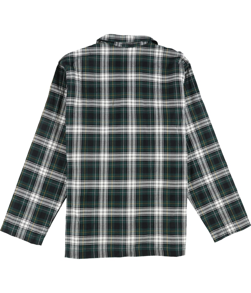 Ralph Lauren Mens Plaid Button Down Pajama Tops